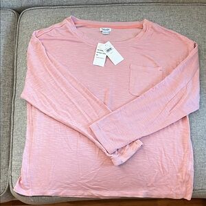 Splendid Pink Long Sleeve Tee antique Rose